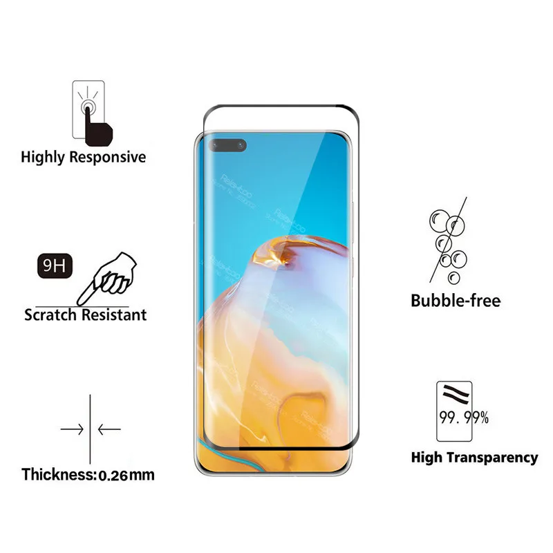 2 in 1 camera lens protective Glass For huawei p40 pro screen protector p 40 plus p40+ 5G 40pro p40pro Film | Мобильные телефоны и