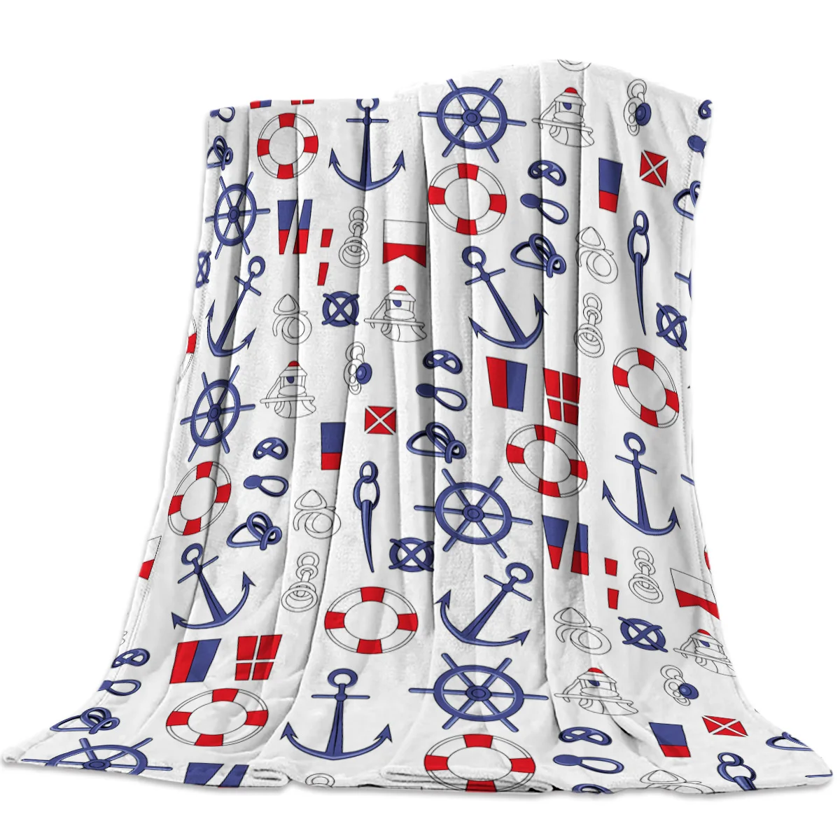 Nautical Theme Pattern Throw Blanket Portable Soft Sofa Blanket Warm Microfiber Flannel Blankets for Beds
Nautical Theme Pattern Throw Blanket Portable Soft Sofa Blanket Warm Microfiber Flannel Blankets for Beds