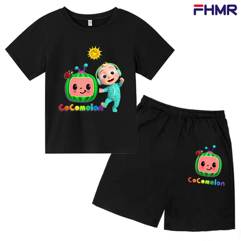 Summer Children's Cartoon Printed Watermelon Ladybug T-Shirt + Shorts 2-Piece Girls' Fashion Top Boys' Short Sleeve Cover 4T-14T
Summer Children's Cartoon Printed Watermelon Ladybug T-Shirt + Shorts 2-Piece Girls' Fashion Top Boys' Short Sleeve Cover 4T-14T