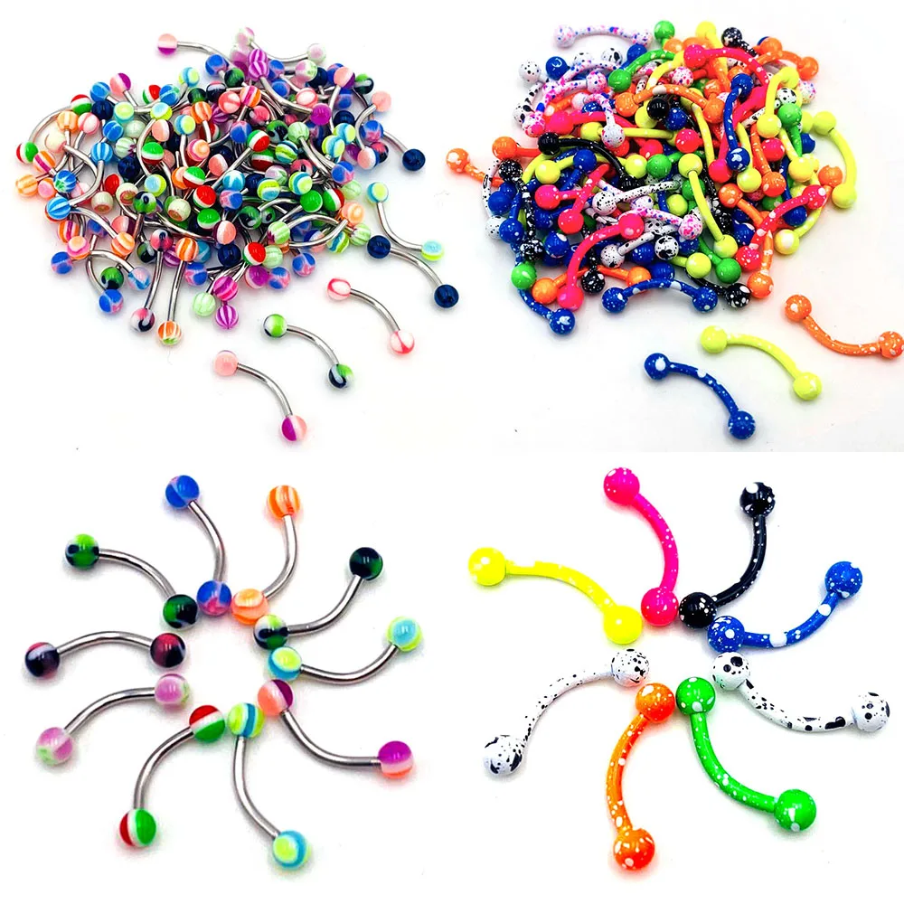 10PC/lot multicolor resin acrylic eyebrow nails curved rod plastic UV round eyebrow eyebrow eyebrow ring body piercing jewelry
10PC/lot multicolor resin acrylic eyebrow nails curved rod plastic UV round eyebrow eyebrow eyebrow ring body piercing jewelry