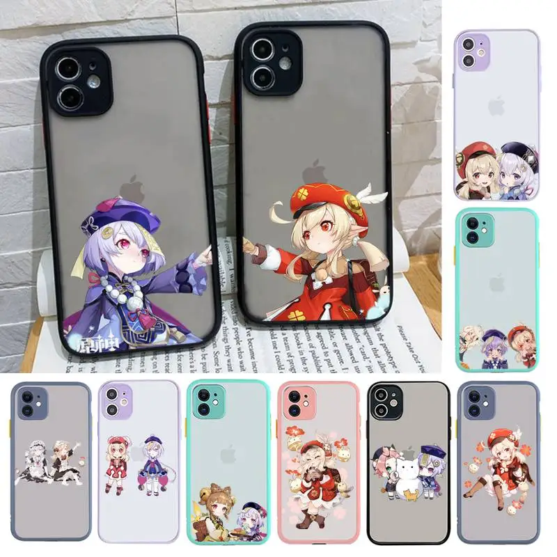 Genshin Impact Klee Qiqi Phone Case Matte Bumper Phone Case For iphone12 11 Pro Max X XS Max XR 7 8 Plus 12mini Translucent
Genshin Impact Klee Qiqi Phone Case Matte Bumper Phone Case For iphone12 11 Pro Max X XS Max XR 7 8 Plus 12mini Translucent