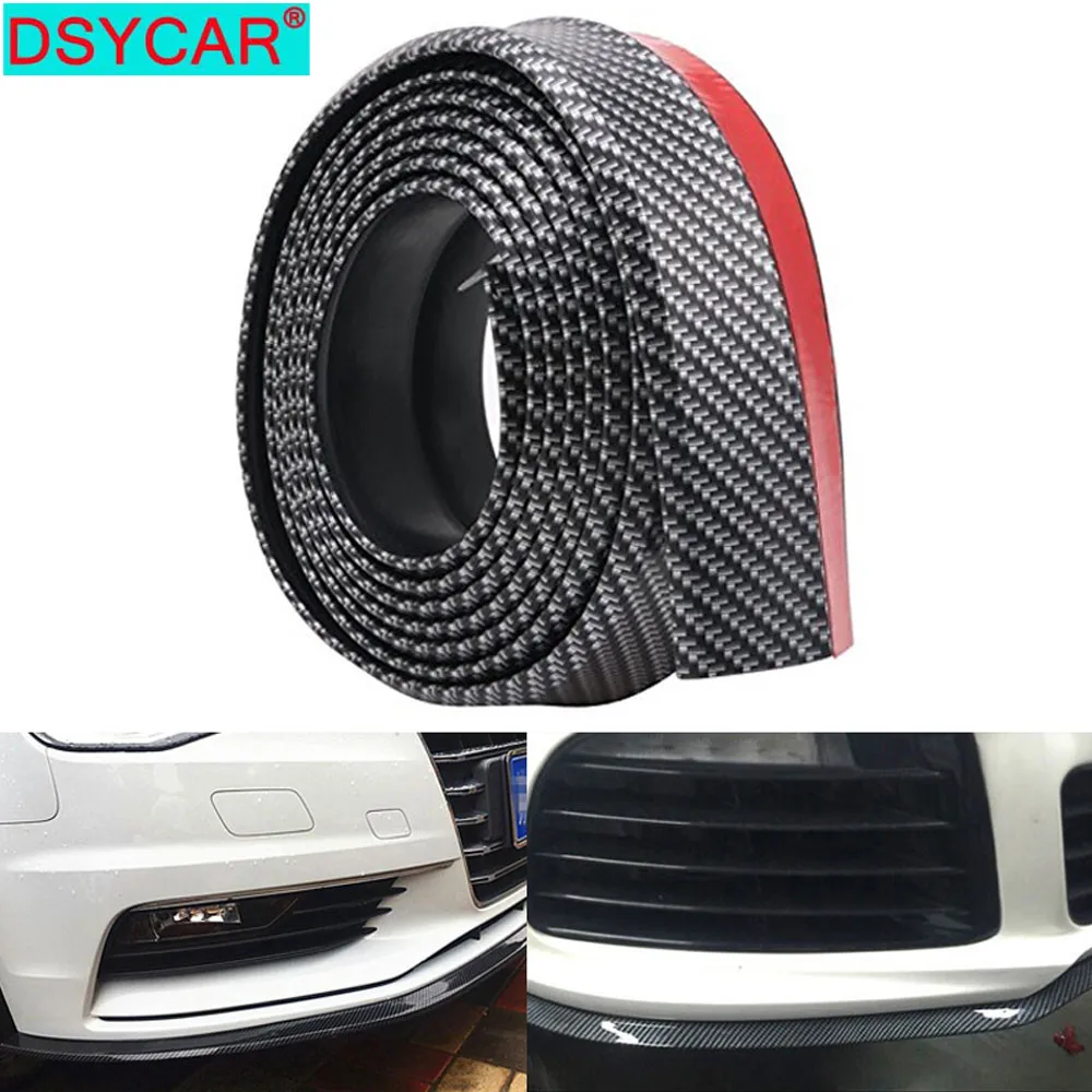 DSYCAR 1 комплект 8 2 фута/2 5 м Универсальный карбоновый бампер передний губа полоса