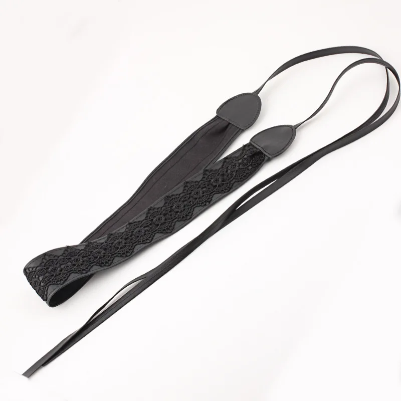 Women bow lace belt new wide corset belts for women black white female self tie obi cinch waist sash wedding dress 
Women bow lace belt new wide corset belts for women black white female self tie obi cinch waist sash wedding dress