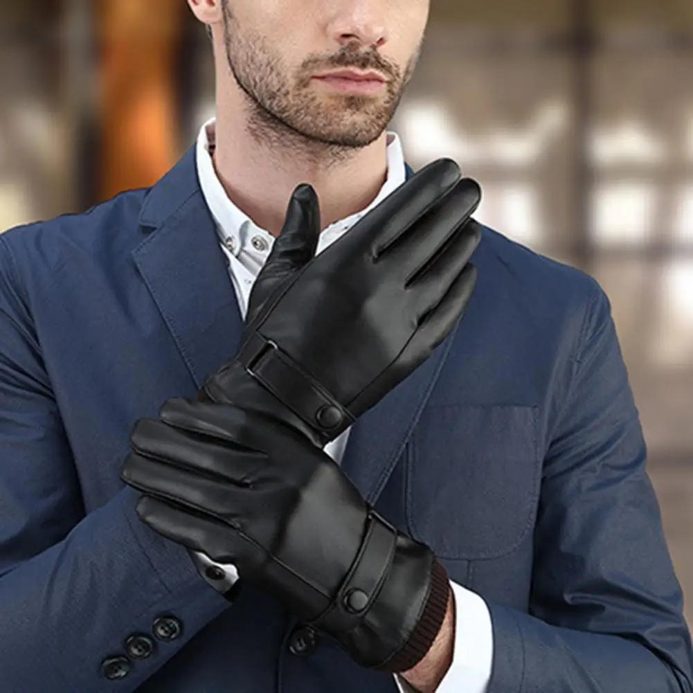 Soft 1 Pair High-quality Faux Leather Warm Soft Gloves Comfortable Warm Gloves Indeformable for Exercising
Soft 1 Pair High-quality Faux Leather Warm Soft Gloves Comfortable Warm Gloves Indeformable for Exercising