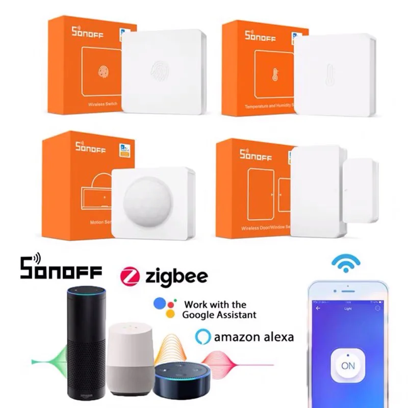 SONOFF ZigBee Temperature Sensor Smart Home Kit Human Body Sensor eWelink APP Remote Control Work With Google Home Alexa
SONOFF ZigBee Temperature Sensor Smart Home Kit Human Body Sensor eWelink APP Remote Control Work With Google Home Alexa