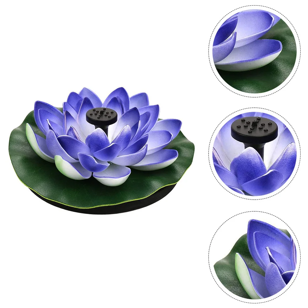 1pc Garden Pond Lotus Fountain Decor Solar Lotus Fountain Scene Adornment
1pc Garden Pond Lotus Fountain Decor Solar Lotus Fountain Scene Adornment
