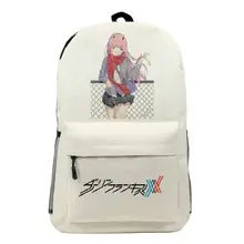 Unisex Anime DARLING in the FRANXX HIRO ZERO TWO ICHIGO GORO Rucksack Casual School Student Backpacks