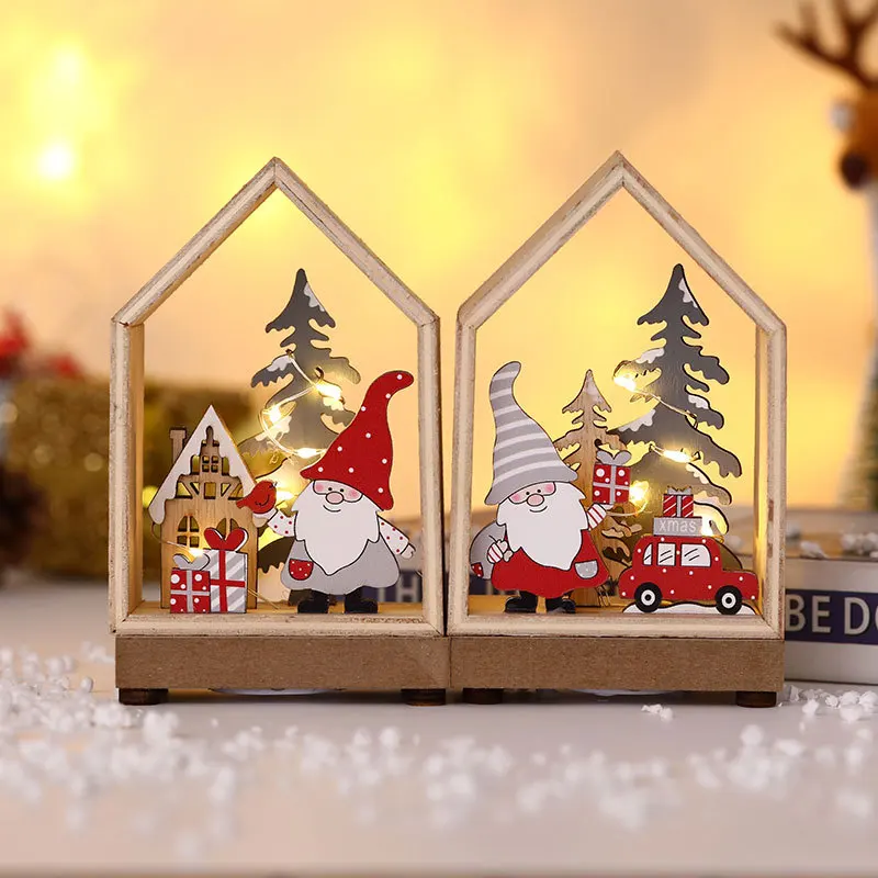 Merry Christmas Desktop wooden santa claus Decoration Cabin Forest Wood Decor Xmas Window Scene Arrangement Xmas Party Gifts
Merry Christmas Desktop wooden santa claus Decoration Cabin Forest Wood Decor Xmas Window Scene Arrangement Xmas Party Gifts