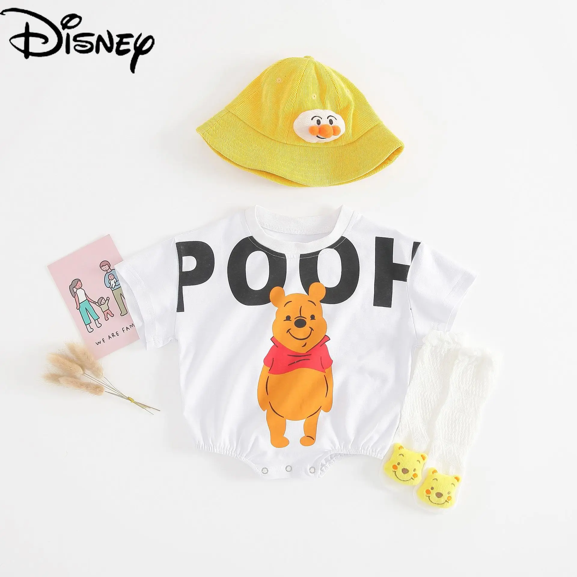 Disney Pooh Bear Summer Infant Baby Triangle Bag Fart Clothes 100% Cotton Short-sleeved Romper 0-2 Years Old
Disney Pooh Bear Summer Infant Baby Triangle Bag Fart Clothes 100% Cotton Short-sleeved Romper 0-2 Years Old