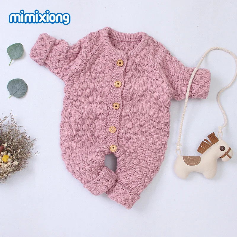 0-2years Baby Girls Baby Boys Knitted Rompers Infant Toddler Long Sleeve Jumpsuit Newborn Autumn Winter Outfits KF452
0-2years Baby Girls Baby Boys Knitted Rompers Infant Toddler Long Sleeve Jumpsuit Newborn Autumn Winter Outfits KF452