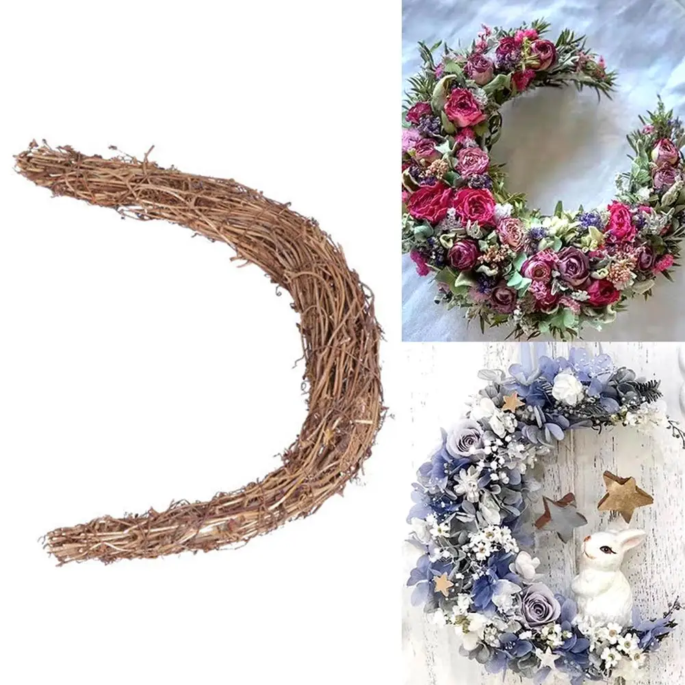 Natural Crescent Shape Rattan Wreath Base DIY Accessories for Easter Party Decorfriendly natural rattan,Rattan Wreath Base Decor
Natural Crescent Shape Rattan Wreath Base DIY Accessories for Easter Party Decorfriendly natural rattan,Rattan Wreath Base Decor