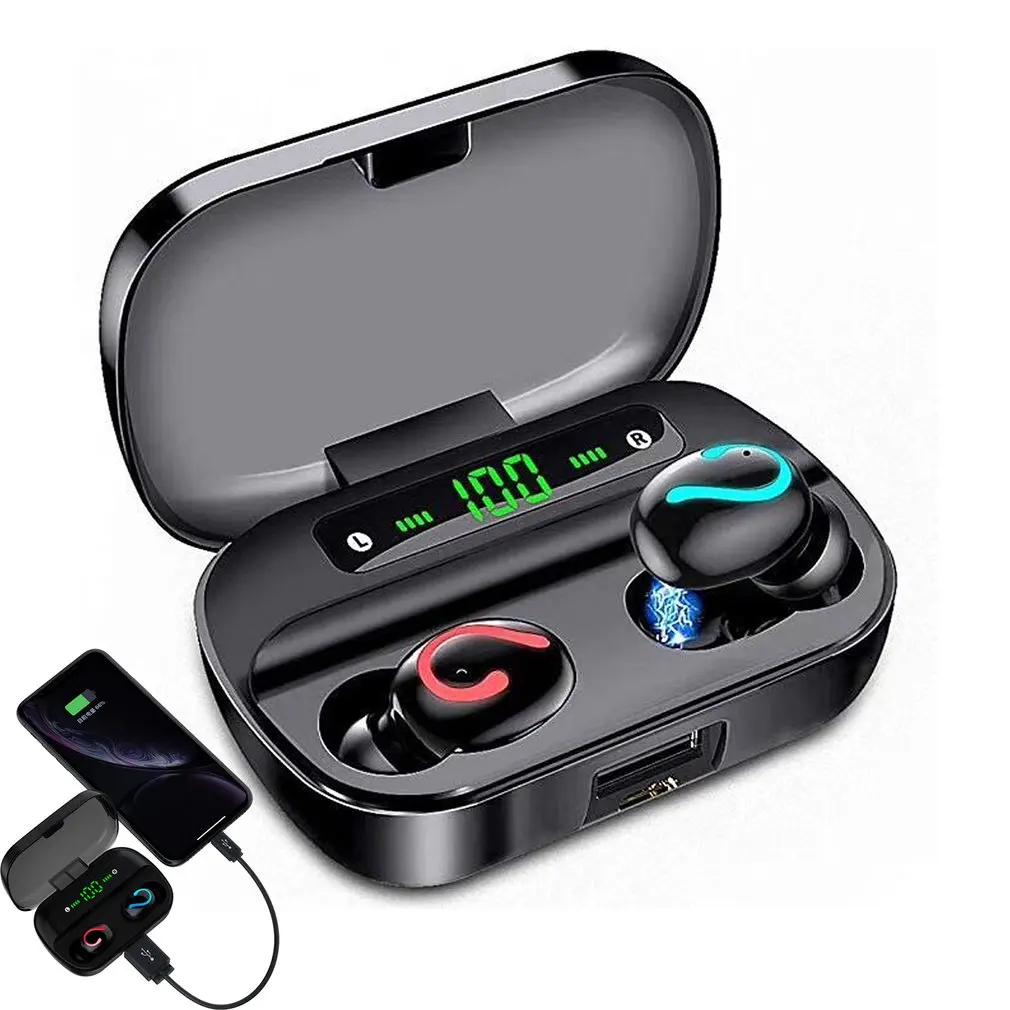 Q61 Wireless Stereo Headset Wireless 5.0 Led Headset Dual Power Digital Headphones With Charging Box Earphones
Q61 Wireless Stereo Headset Wireless 5.0 Led Headset Dual Power Digital Headphones With Charging Box Earphones