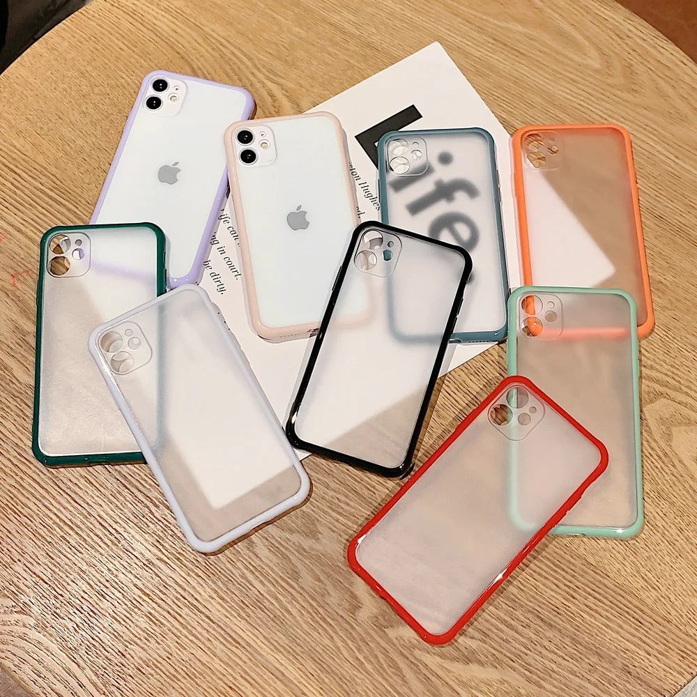 Shockproof Armor Transparent Phone Case For iPhone 12 11 Pro X Xs MAX XR 6 6s 7 8 Plus Camera Protection Candy Color Cover Case
Shockproof Armor Transparent Phone Case For iPhone 12 11 Pro X Xs MAX XR 6 6s 7 8 Plus Camera Protection Candy Color Cover Case
