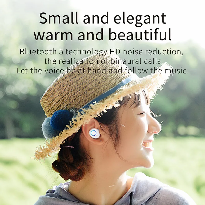 K10 macaron TWS bluetooth headset sport mini in-ear HD noise reduction for single and double ears | Электроника