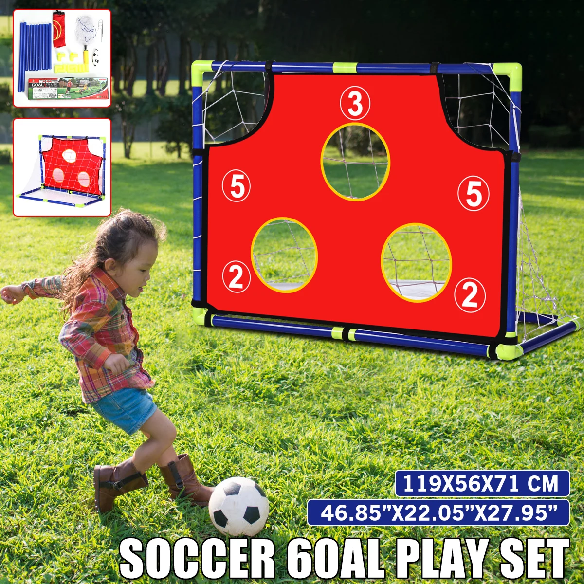 Foldable Children Football Gate Net Outdoor Sports Toys Gift Football Goal Door Set for Backyard Indoor Toy Soccer Equipment
Foldable Children Football Gate Net Outdoor Sports Toys Gift Football Goal Door Set for Backyard Indoor Toy Soccer Equipment