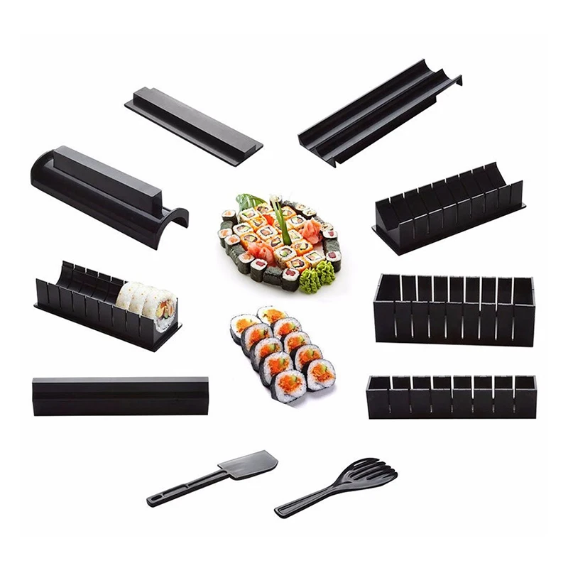 11pc DIY Sushis Maker Sushis Kitchen Tool Making Machine Roller Rice Mold Sushis Vegetable Meats Rolling Kitchen Gadgets DNJ998
11pc DIY Sushis Maker Sushis Kitchen Tool Making Machine Roller Rice Mold Sushis Vegetable Meats Rolling Kitchen Gadgets DNJ998
