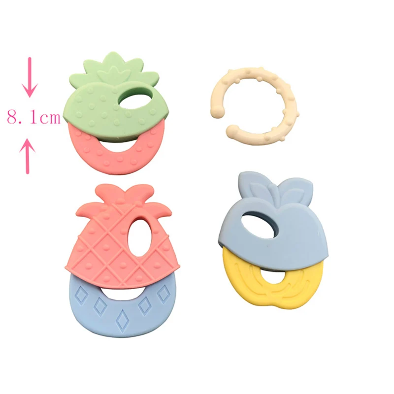 

Teething Toys for Newborn Freezer Safe Silicone Teethers Soothe Babies Gums Toys Perfect Baby Shower Gifts Brain Development