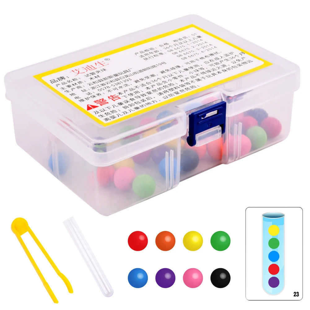 Clip Beads Test Tube Toy Children Logic Concentration Fine Motor Training Game Montessori Teaching Aids Educational Toy for Kids
Clip Beads Test Tube Toy Children Logic Concentration Fine Motor Training Game Montessori Teaching Aids Educational Toy for Kids