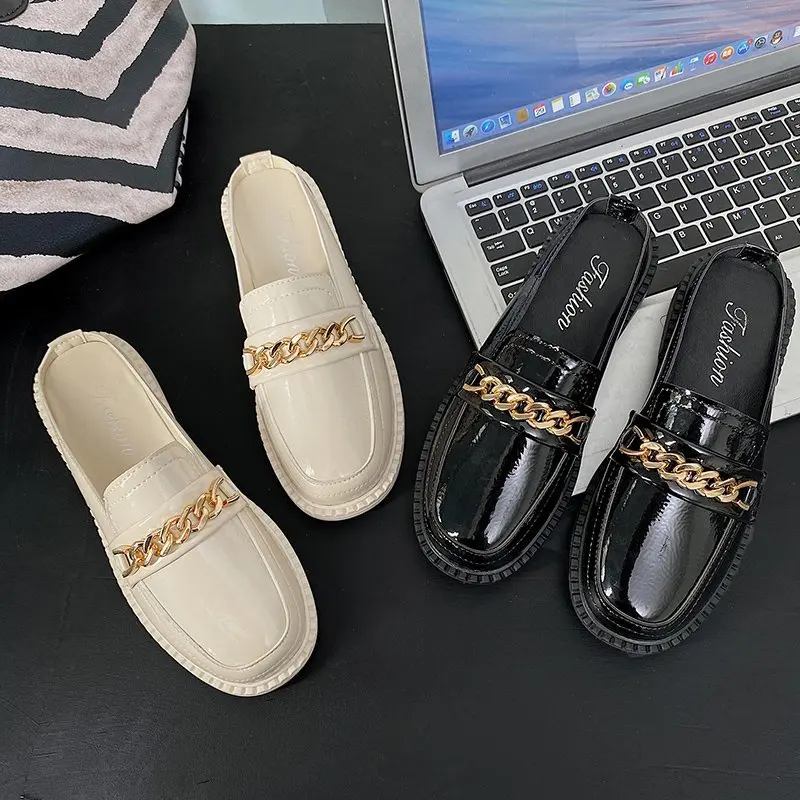 Slip on Women Shoes Woman Solid Leather Oxford Shoes for Women Flats Metal Chain Platform Shoes Round Toe Casual Shoes Plus Size
Slip on Women Shoes Woman Solid Leather Oxford Shoes for Women Flats Metal Chain Platform Shoes Round Toe Casual Shoes Plus Size