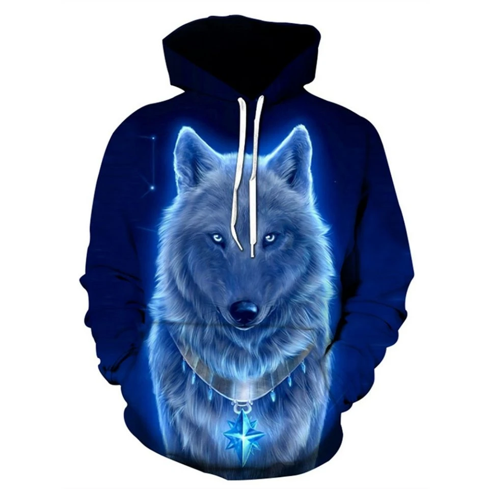 Spring and Autumn Fashion Men Wolf Animal 3D Printed Hooded Hoodies Men / Women's Design Sweatshirts Harajuku Hoody 
Spring and Autumn Fashion Men Wolf Animal 3D Printed Hooded Hoodies Men / Women's Design Sweatshirts Harajuku Hoody