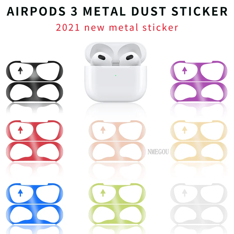 Защита от пыли для наушников Apple Airpods 3 металлические Bluetooth наушники Airpods3 Air Pods 2021