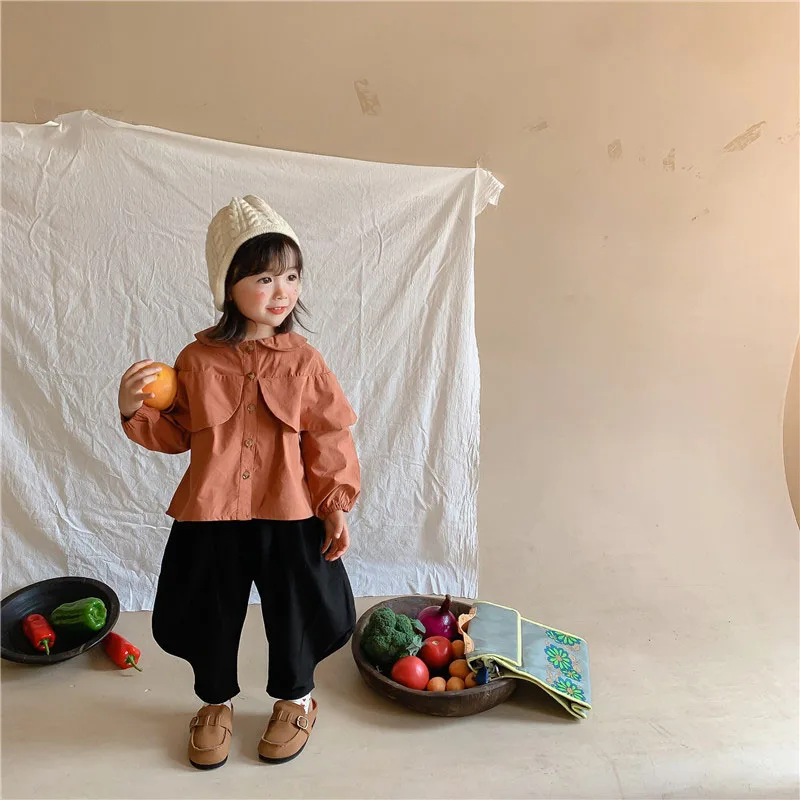 2022 Spring New Kids Clothes Solid Girls Sets Casual Blouse and Loose Pants 2Pcs Cotton Children suit
2022 Spring New Kids Clothes Solid Girls Sets Casual Blouse and Loose Pants 2Pcs Cotton Children suit