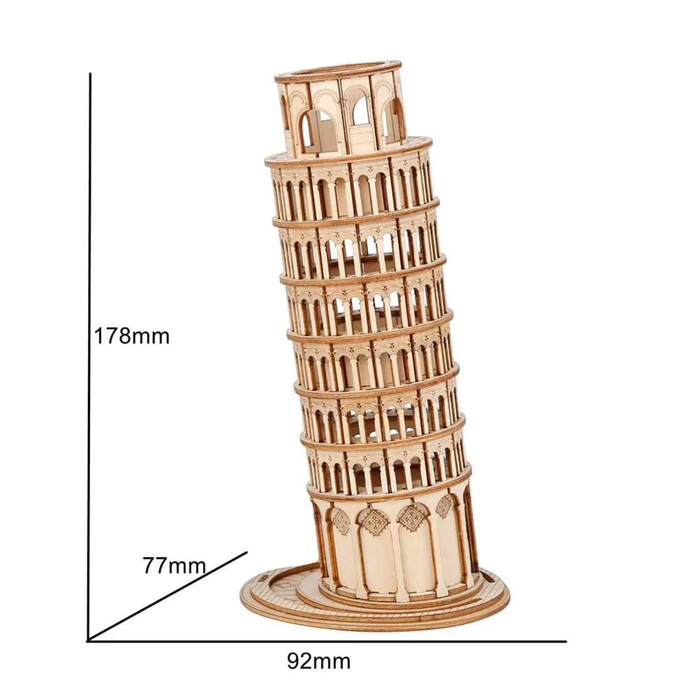 173pcs Wooden 3D Leaning Tower of Pisa Jigsaw Mechanical Model Puzzle Toys for Kids DIY Assembly Kids Educational Toys
173pcs Wooden 3D Leaning Tower of Pisa Jigsaw Mechanical Model Puzzle Toys for Kids DIY Assembly Kids Educational Toys