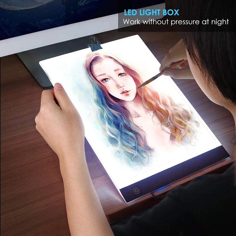 Digital A4 LED Drawing Tablet Graphic Tablets LED Light Box Copy Board Electronic USB Art Graphics Pad Writing Table
Digital A4 LED Drawing Tablet Graphic Tablets LED Light Box Copy Board Electronic USB Art Graphics Pad Writing Table