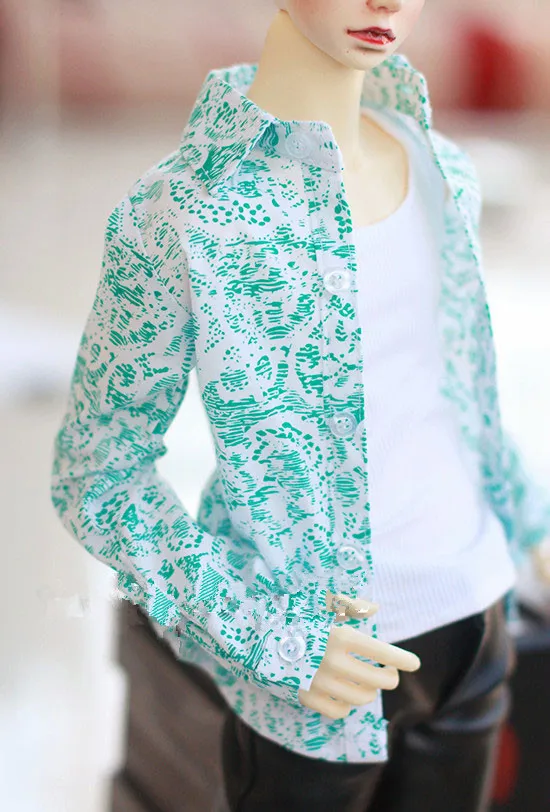 4 point 3 point Uncle BJD.SD baby jacket on top casual coat white on bottom green print shirt
4 point 3 point Uncle BJD.SD baby jacket on top casual coat white on bottom green print shirt