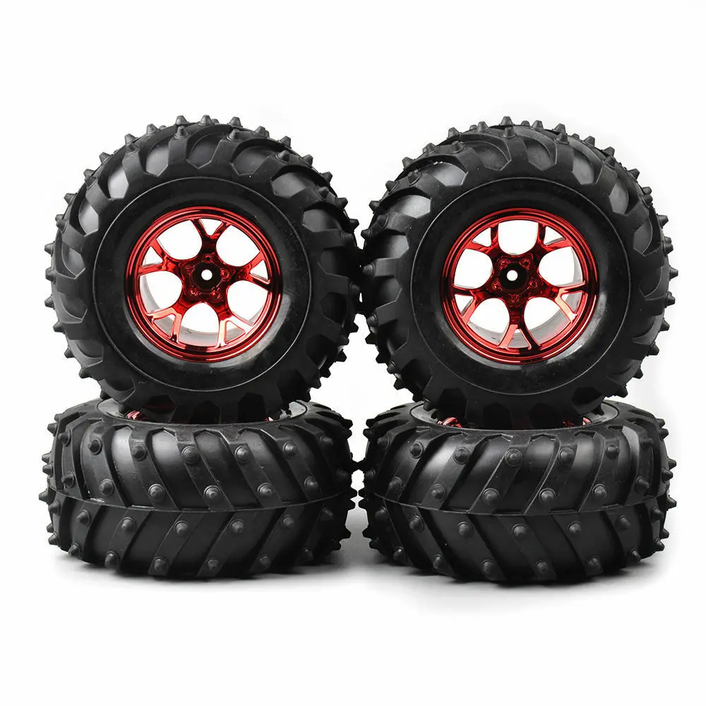 4Pcs 1/10 Tires&Wheel Rims Set 12mm Hex For HSP HPI Bigfoot Monster RC Truck Car
4Pcs 1/10 Tires&Wheel Rims Set 12mm Hex For HSP HPI Bigfoot Monster RC Truck Car