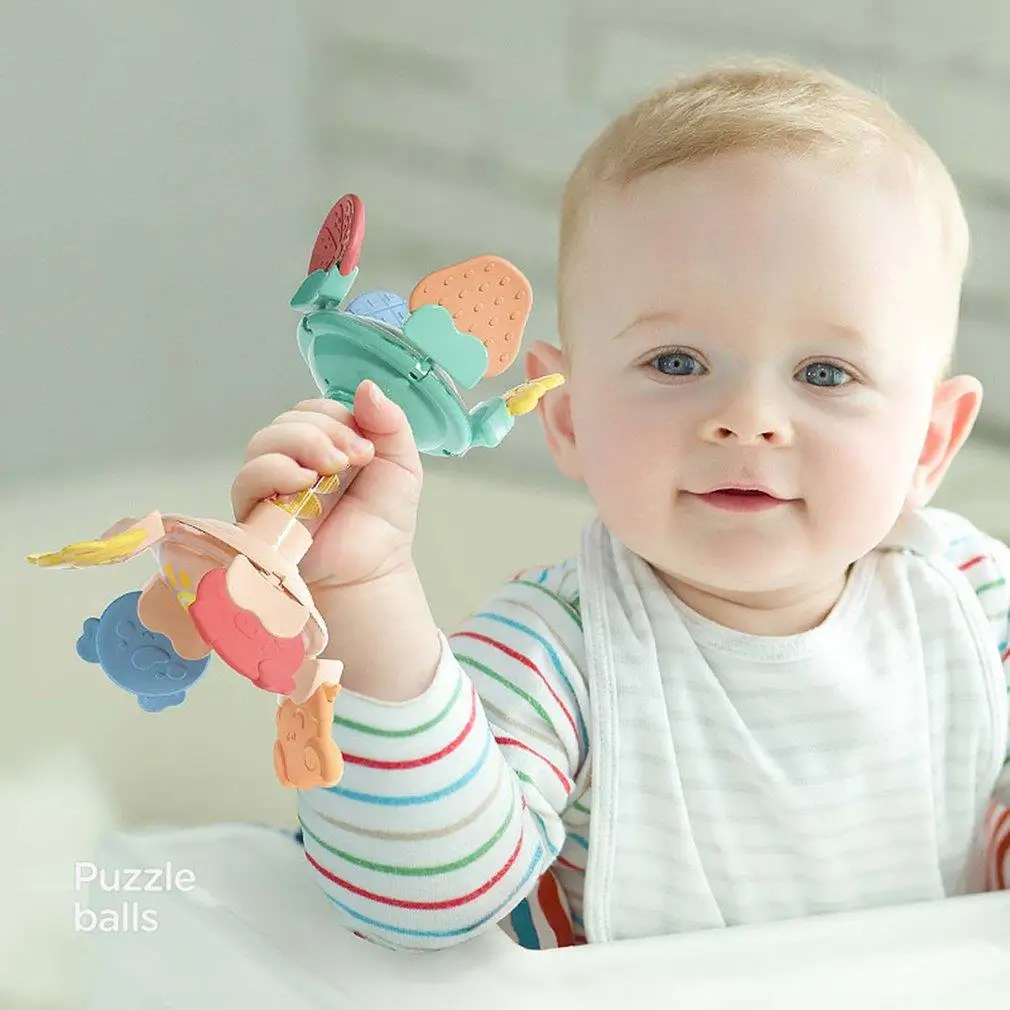 Baby Rattles Deformable Grasping Puzzle Ball Newborn Molar Stick Toys Infant Boy Girl Silicone Can Boil Bite Teethers Baby Gifts
Baby Rattles Deformable Grasping Puzzle Ball Newborn Molar Stick Toys Infant Boy Girl Silicone Can Boil Bite Teethers Baby Gifts