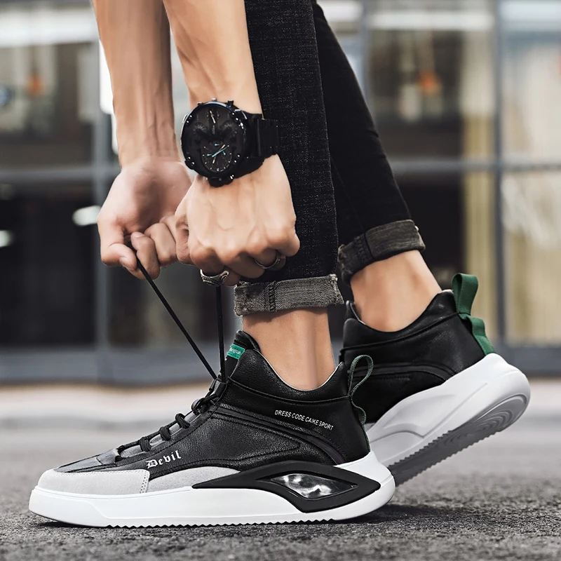 Casual Shoes For Men Korean Sneakers For Men Men's Winter Fashionable Sports Shoes White Trainers Male High Top Man Sport
Casual Shoes For Men Korean Sneakers For Men Men's Winter Fashionable Sports Shoes White Trainers Male High Top Man Sport