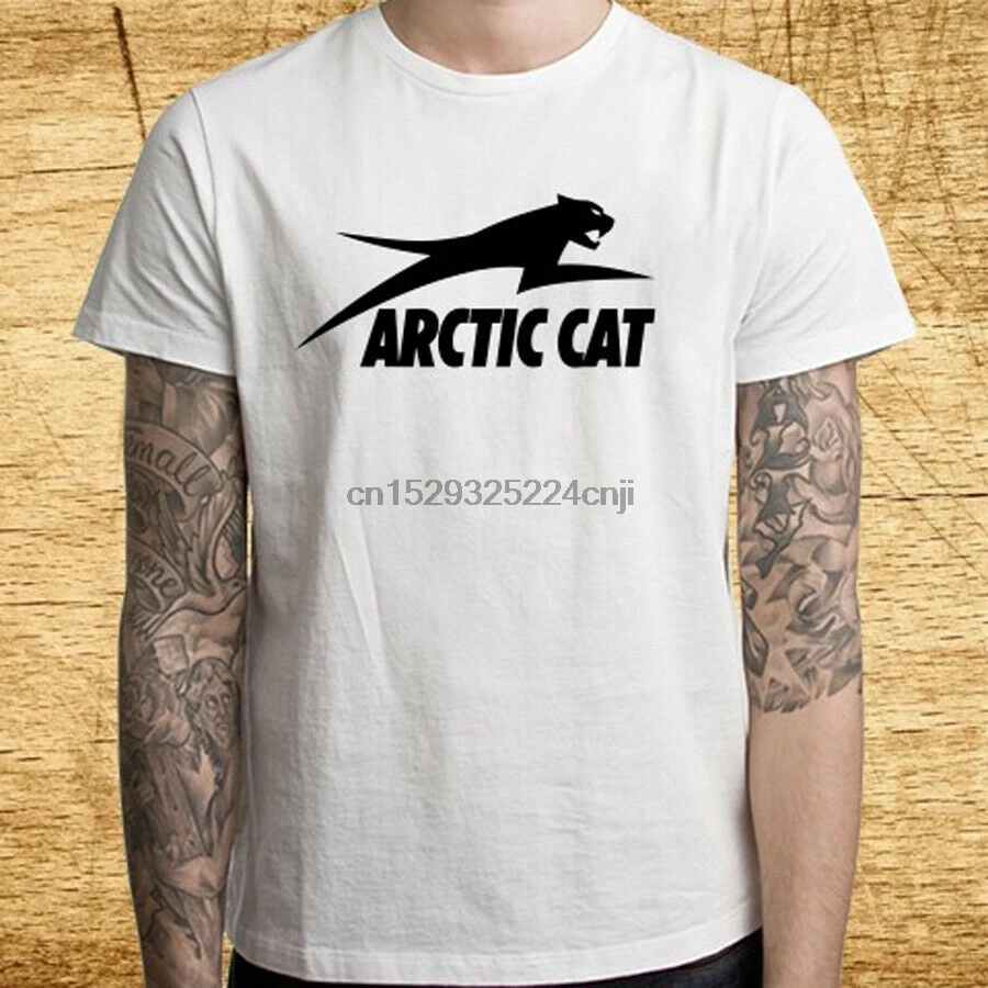 Arctic Cat логотип американской компании мужская белая футболка размер S M L XL 2XL 3XL |