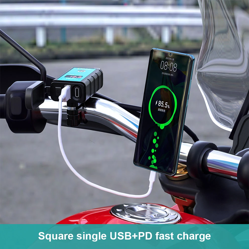Двойное зарядное устройство USB для мотоцикла, водонепроницаемая розетка, вольтметр, переключатель вкл./выкл., внешний адаптер для мотоцикле...
Двойное зарядное устройство USB для мотоцикла, водонепроницаемая розетка, вольтметр, переключатель вкл./выкл., внешний адаптер для мотоцикле...
