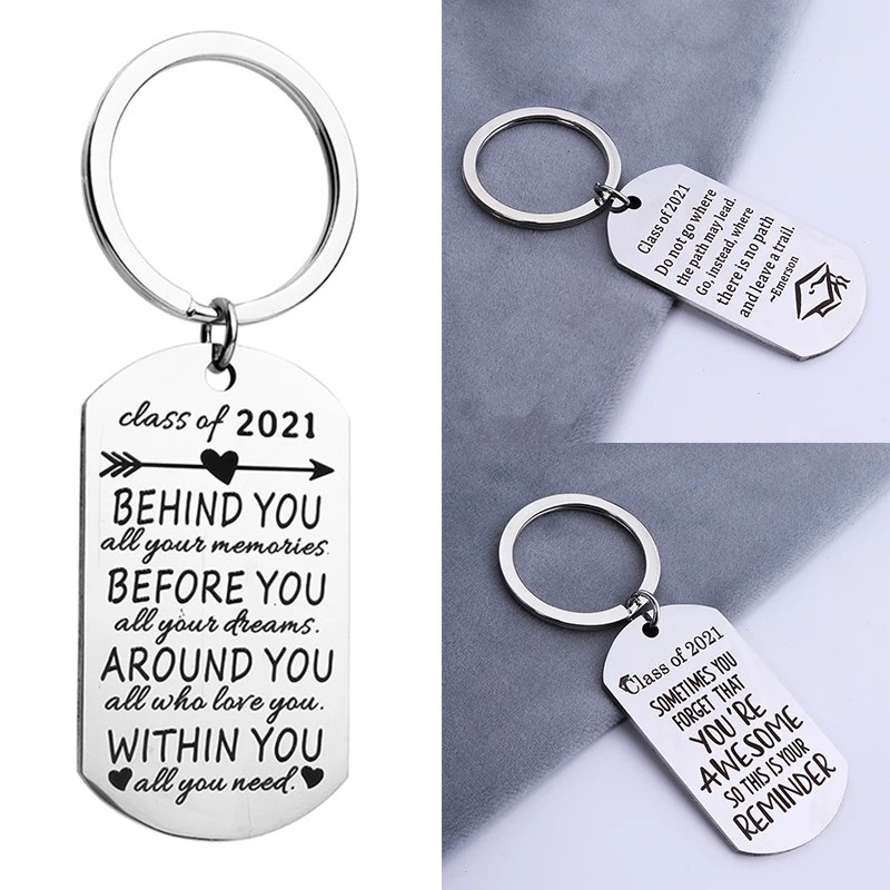 Class Of 2021 Keyrings Keychain Students College School Jewelry Key Holder Stainless Graduation Cap Graduation Gift Bag Pendant
Class Of 2021 Keyrings Keychain Students College School Jewelry Key Holder Stainless Graduation Cap Graduation Gift Bag Pendant