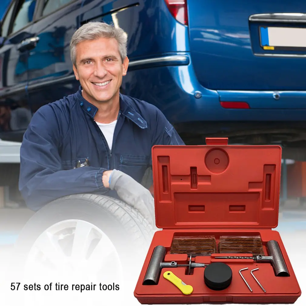 57pcs Tire Repair Kit Flat Tire Repair Tool Car Truck Motorcycle Tire Repair Tool Tire Repair Equipment
57pcs Tire Repair Kit Flat Tire Repair Tool Car Truck Motorcycle Tire Repair Tool Tire Repair Equipment
