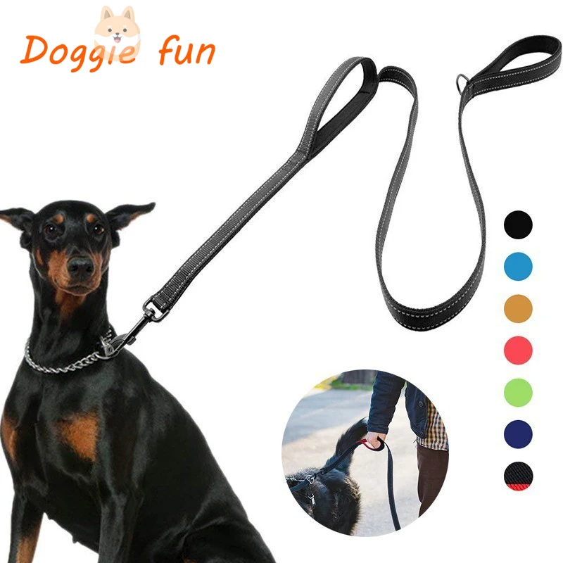 Nylon Dog Harness Reflective Padded Dog Leash Two Handle Durable Small Medium Large Dog Pet Training Leash Lead For Chihuahua
Nylon Dog Harness Reflective Padded Dog Leash Two Handle Durable Small Medium Large Dog Pet Training Leash Lead For Chihuahua