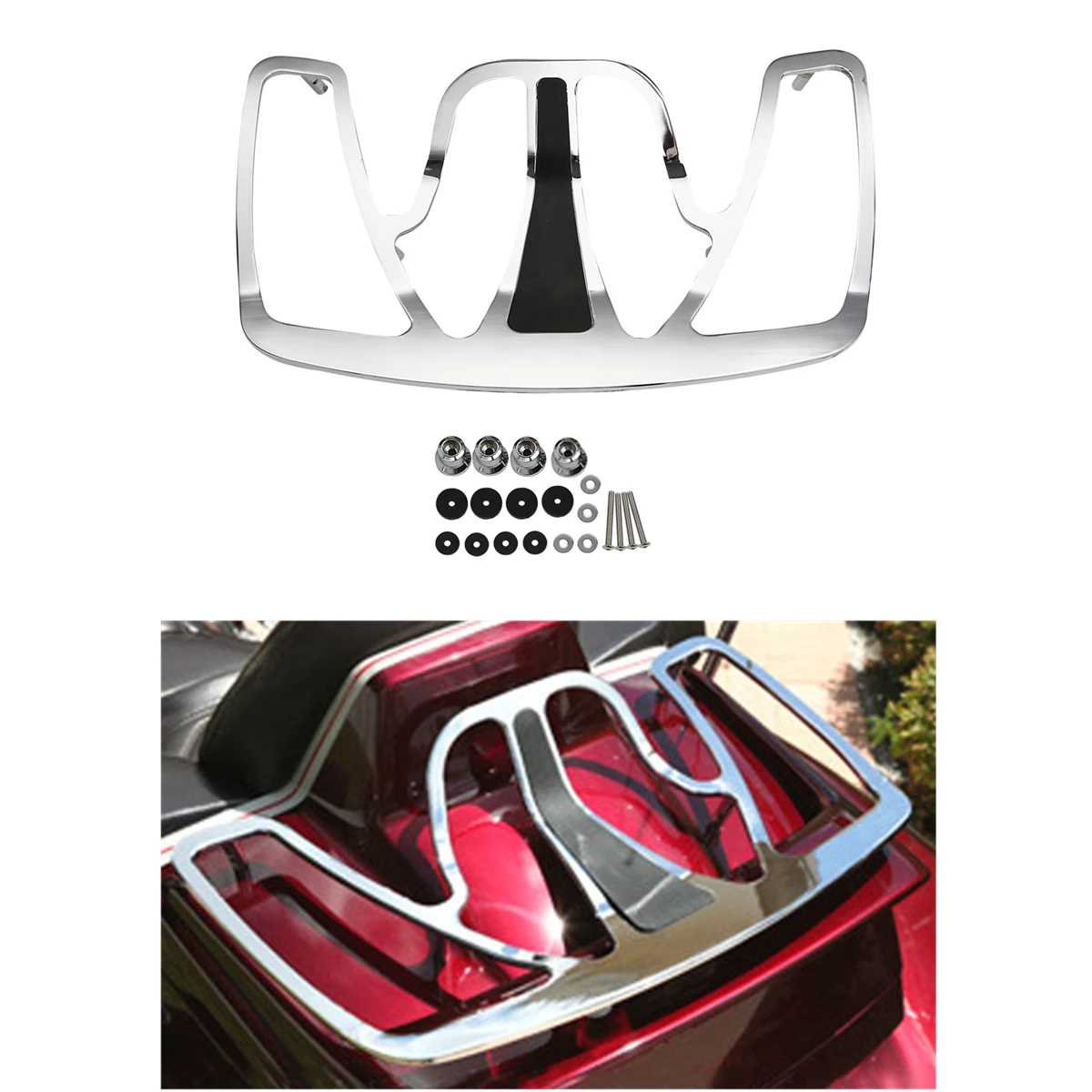 Motorcycle Aluminum Rear Trunk Luggage Rack For Honda Goldwing GL1800 2001-2017 2002 2003 2012 2013 2014 2015 2016
Motorcycle Aluminum Rear Trunk Luggage Rack For Honda Goldwing GL1800 2001-2017 2002 2003 2012 2013 2014 2015 2016