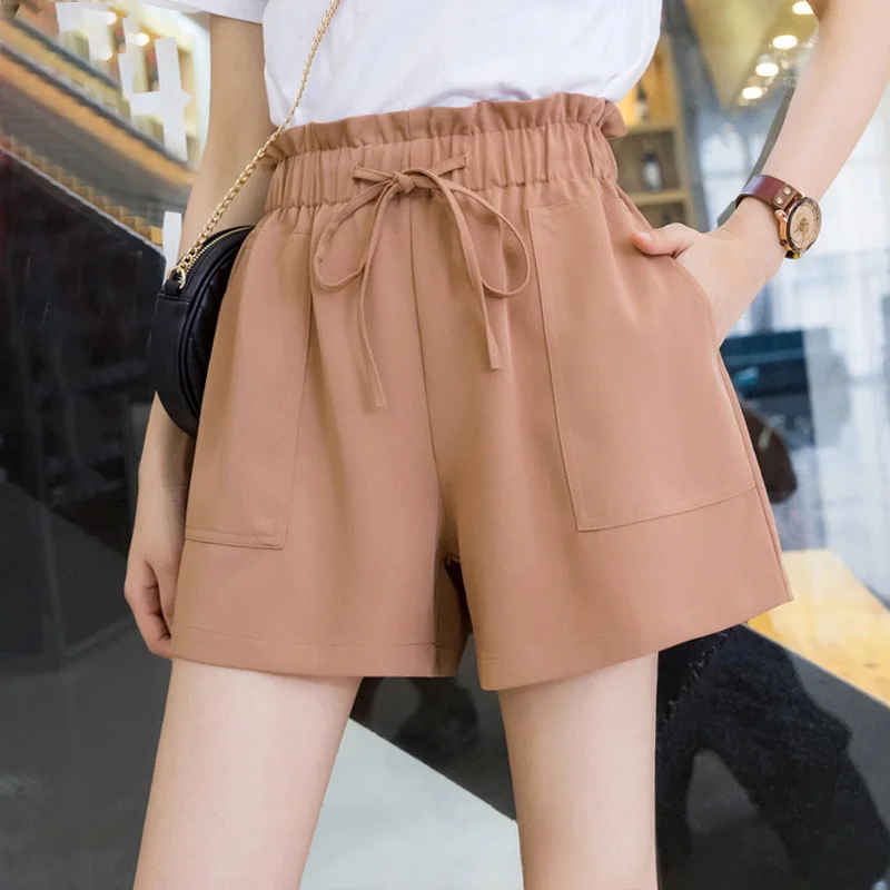 High Waist Shorts Women's Pants Summer Harajuku Solid Color Casual Korean Style Shorts Female Wide Leg Shorts Woman Trouser
High Waist Shorts Women's Pants Summer Harajuku Solid Color Casual Korean Style Shorts Female Wide Leg Shorts Woman Trouser