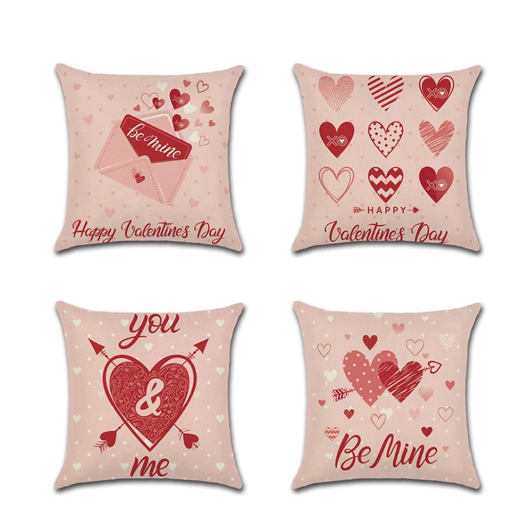 Love Pattern Cushion Cover Valentine'S Day Decoration Pillowcase Linen Cushions Covers Letter Envelope Living Room Pillows Cases 
Love Pattern Cushion Cover Valentine'S Day Decoration Pillowcase Linen Cushions Covers Letter Envelope Living Room Pillows Cases