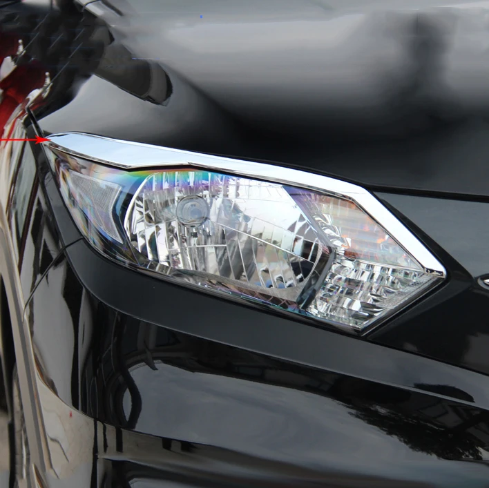 Хромированная накладка на переднюю светильник ру для Honda Hr v Hrv Vezel 2014