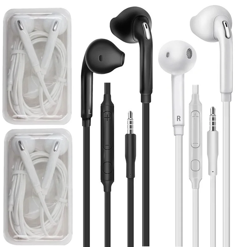 High Quality 20pcs/lot 3.5mm in-ear S6 Headphones Earphones with Mic Earphone For Samsung Galaxy S5 s6 S7 S8 S9 Headset
High Quality 20pcs/lot 3.5mm in-ear S6 Headphones Earphones with Mic Earphone For Samsung Galaxy S5 s6 S7 S8 S9 Headset