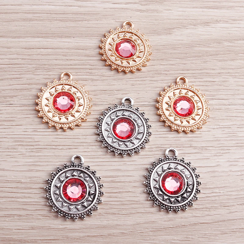8pcs 19*22mm 2 Colors Alloy Crystal Sun Charms Pendants for Jewelry Making Drop Earrings Necklaces Keychain DIY Crafts Supplies
8pcs 19*22mm 2 Colors Alloy Crystal Sun Charms Pendants for Jewelry Making Drop Earrings Necklaces Keychain DIY Crafts Supplies