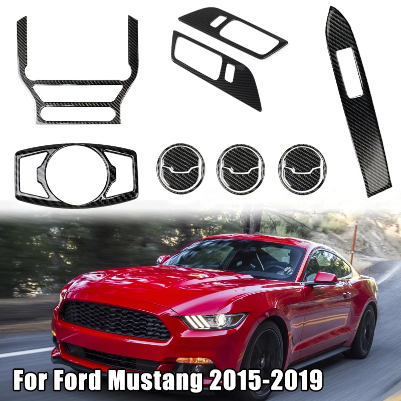 Carbon Fiber Car Interior Trim Cover for Ford Mustang 2015-2019 Dashboard Console Gear Shift Door Panel Decoration Stickers
Carbon Fiber Car Interior Trim Cover for Ford Mustang 2015-2019 Dashboard Console Gear Shift Door Panel Decoration Stickers