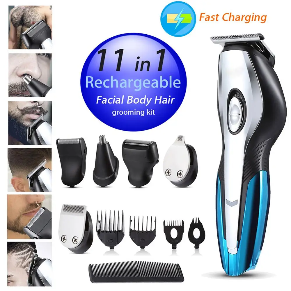 Professional Hair Trimmer Waterproof Electric Hair Clipper Men Beard Trimer For Nose Body Face Haircut shaver 5 Cutting Head
Professional Hair Trimmer Waterproof Electric Hair Clipper Men Beard Trimer For Nose Body Face Haircut shaver 5 Cutting Head