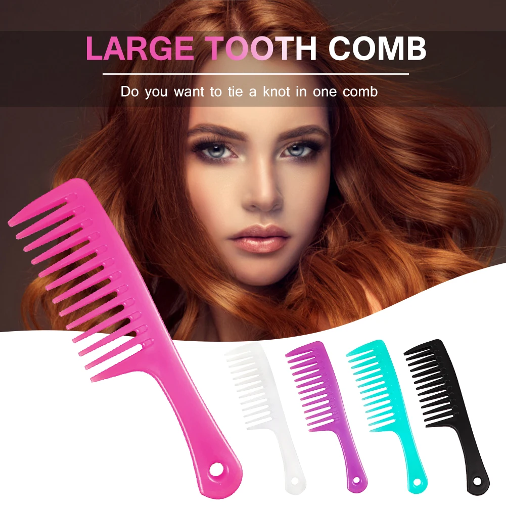 Comb For Women's Hairdressing Large Tooth Comb Wide Tooth Curly Hair Anti-Knotting Static Electricity Hairdressing Combs
Comb For Women's Hairdressing Large Tooth Comb Wide Tooth Curly Hair Anti-Knotting Static Electricity Hairdressing Combs