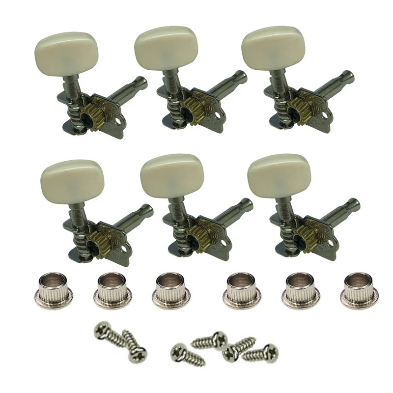 Guitar Parts B106 3 Left And 3 Right Economy Open - Gear Ukulele Tuners Zinc Silver Alloy Machine Heads Chord Button Knobs
Guitar Parts B106 3 Left And 3 Right Economy Open - Gear Ukulele Tuners Zinc Silver Alloy Machine Heads Chord Button Knobs