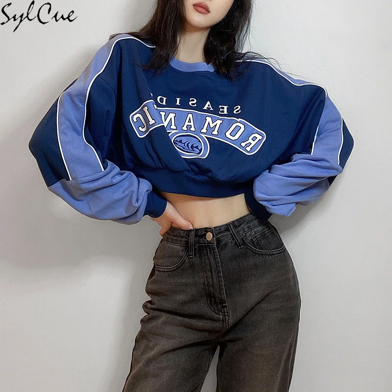 Sylcue Loose Casual Hip-Hop High Street Expression Breathable Fashion Letter Printing Cropped Short Sweater Women's Top
Sylcue Loose Casual Hip-Hop High Street Expression Breathable Fashion Letter Printing Cropped Short Sweater Women's Top