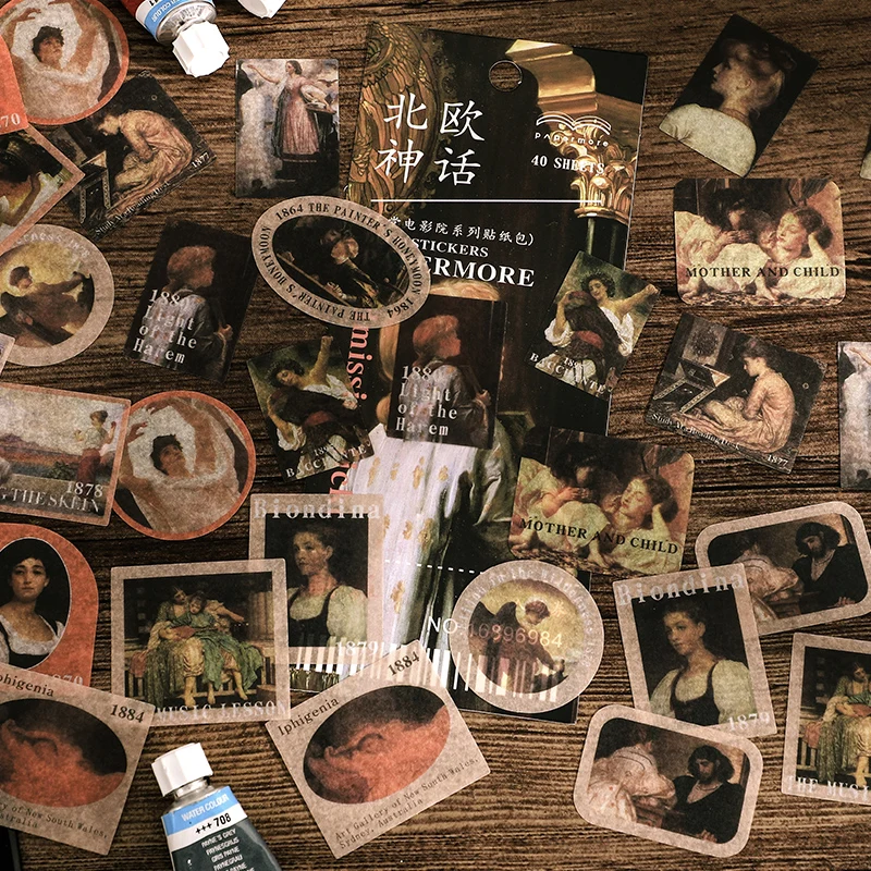 40pcs/pack Western Time Stickers Vintage Japanese paper Deco Label for Scrapbooking Journals Collage Junk Journal DIY
40pcs/pack Western Time Stickers Vintage Japanese paper Deco Label for Scrapbooking Journals Collage Junk Journal DIY