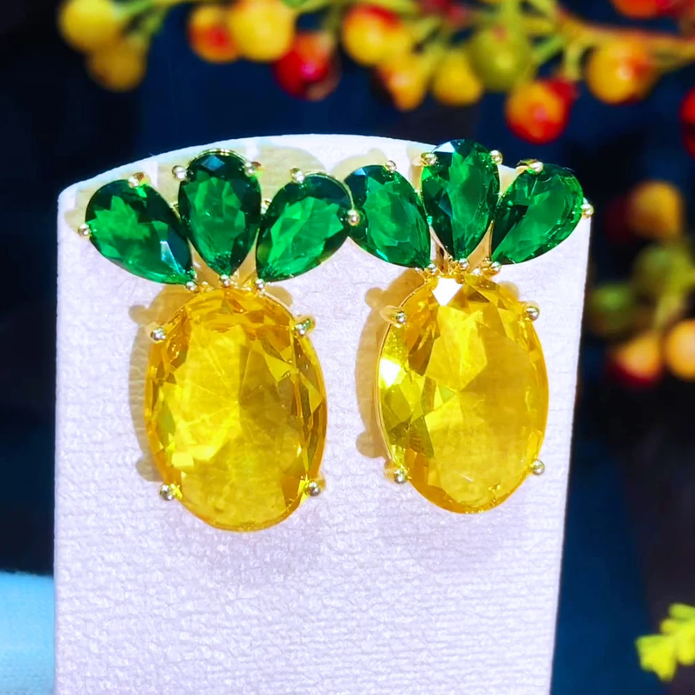 missvikki Luxury Cute Pineapple Earrings For Women Wedding Cubic Zirconia Dubai Bridal Earrings Costume Jewelry Summer Party New
missvikki Luxury Cute Pineapple Earrings For Women Wedding Cubic Zirconia Dubai Bridal Earrings Costume Jewelry Summer Party New